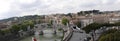 Panoramic view of Rome Italy from the Castel Sant Angelo